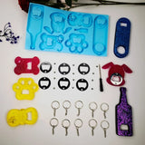 Silicone Mold Bottle Opener Keychain Pendant