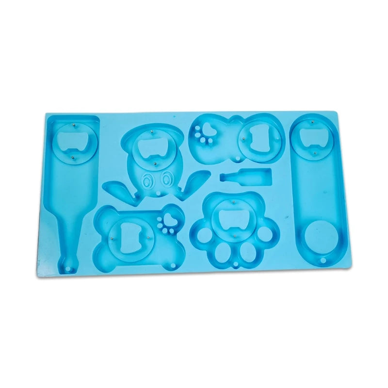 Silicone Mold Bottle Opener Keychain Pendant