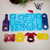 Silicone Mold Bottle Opener Keychain Pendant