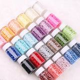 Colorful Smooth ABS Pearls With Hole Plastic Beads For Jewelry DIY