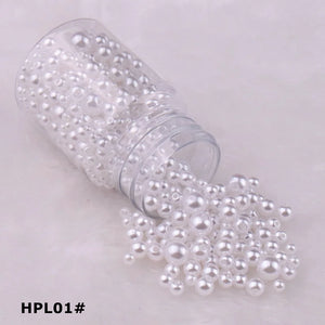 Colorful Smooth ABS Pearls With Hole Plastic Beads For Jewelry DIY