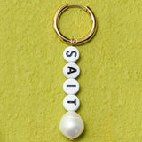 Statement Big Earrings Fresh Water Pearl Single Earring