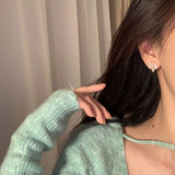 Pearl Flower Clip Earring No Hole Ear Clips
