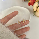 Pearl Flower Clip Earring No Hole Ear Clips