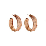 Crystal Beaded Ear Hoops Earrings, High-Quality Accessory