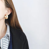 Crystal Beaded Ear Hoops Earrings, High-Quality Accessory
