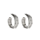Crystal Beaded Ear Hoops Earrings, High-Quality Accessory