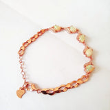 925 Silver Opal Bracelet Women's Jewelry Special Gift