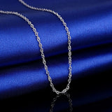 925 Sterling Silver Necklace Women'S Pendant With Chain