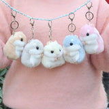 Hamster Doll Plush Toy Keychain Pendant Girl Doll