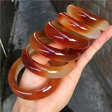 Madagascar Red Chalcedony Agate Bracelet Girl Jade Bracelet