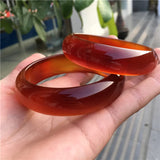 Madagascar Red Chalcedony Agate Bracelet Girl Jade Bracelet