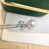 925 Silver Pendant Base Settings for Pearl Crystal 5pcs/lot