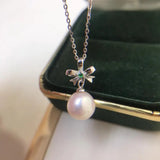 925 Silver Pendant Base Settings for Pearl Crystal 5pcs/lot