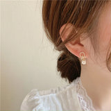 Fashionable Pearl Clip Earrings No Hole Ear Clips