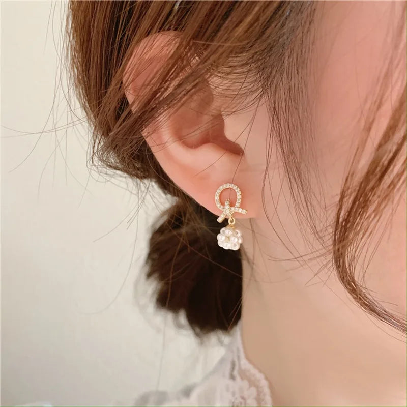 Fashionable Pearl Clip Earrings No Hole Ear Clips