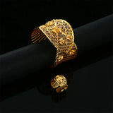 24k BOHEMIA Bow Tie Dubai Bangle African Bracelet