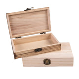 Wood Bow Tie Box Organizer with Lid Lock