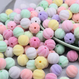 Purple Flocking Acrylic Beads for Jewelry Making