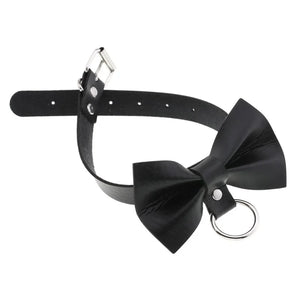 Bow Leather Collar Choker Necklace for Women