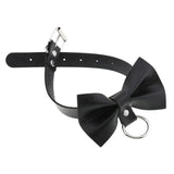 Bow Leather Collar Choker Necklace for Women