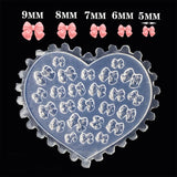 Bow-shaped Silicone Mold Nail Art Carving Mold for DIY Nail Art Decoration