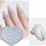 Bow-shaped Silicone Mold Nail Art Carving Mold for DIY Nail Art Decoration
