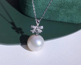 925 Silver Bowknot Pendant Setting for Beads Stones