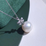 925 Silver Bowknot Pendant Setting for Beads Stones