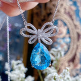 Zircon 925 Silver Chocker Necklace for Women