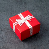 Bowknot Decorative Jewelry Gift Paper Boxes Red Packaging Box Necklace Brooch