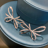 Zircon Metal Wind Butterfly Earrings Gift Vintage Party Jewelry