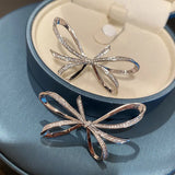 Zircon Metal Wind Butterfly Earrings Gift Vintage Party Jewelry