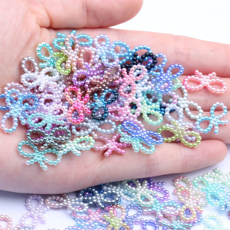 Rainbow Pearl Rhinestones 10x18mm 1000pcs DIY Crafts Wedding Decoration