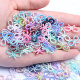 Rainbow Pearl Rhinestones 10x18mm 1000pcs DIY Crafts Wedding Decoration