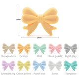 50pcs Bowknot Silicone Teething Beads Baby Teether
