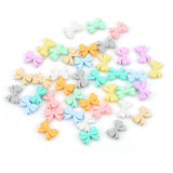 50pcs Bowknot Silicone Teething Beads Baby Teether