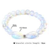 Green Aventurine Opal Stone Bead Bracelet Charm Bracelet