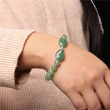 Green Aventurine Opal Stone Bead Bracelet Charm Bracelet