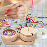 Double Bowl Bead Spinner Bead Threading Machine for Jewelry Making