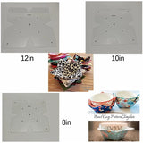 Bowl Wrap Sewing Template Quilting DIY Craft Stencil Cut Fold Template