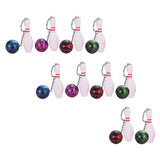 Bowling Keychain Pendant Key Keyring Pin Party Hanging Chain Gift