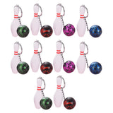 Bowling Keychain Pendant Key Keyring Pin Party Hanging Chain Gift