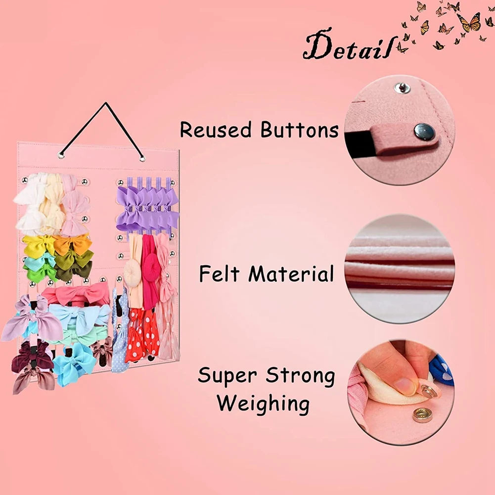 Baby Bows Holder Stand, Hair Bows Storage for Girl Room