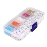 Glass Seed Beads 2-3mm Letter Bead Kit A-Z Alphabet DIY Bracelets Rings