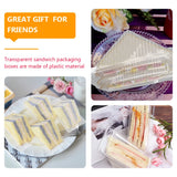 Clear Triangle Single Slice Cake Box Container