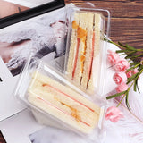 Clear Triangle Cake Slice Box Single Use Container