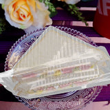 Clear Triangle Cake Slice Box Single Use Container