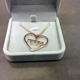 Heart Pendant Necklace Stainless Steel Jewish Jewelry