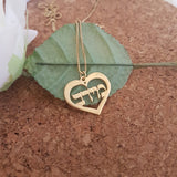 Heart Pendant Necklace Stainless Steel Jewish Jewelry